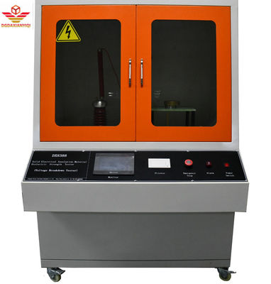 50KV IEC 60243 ASTM D149の電圧故障のテスター、固体Isulationの物質的な抵抗電圧試験機