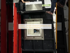 ISO834-1、EN1363-1 鋼構造用耐火被覆材の耐火試験装置