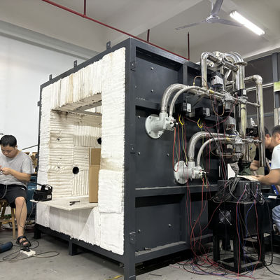 鉄鋼構造の防火コーティング試験炉