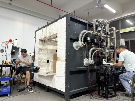 防火コーティング小サンプル耐火試験機