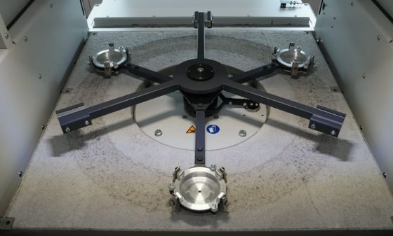 モーターバイク保護衣類 DAM ダルムシュタット 摩耗試験機 ハウスラボ試験装置