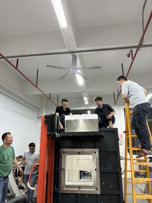 耐火被覆鋼構造耐火被覆試験炉ISO834-1内部試験