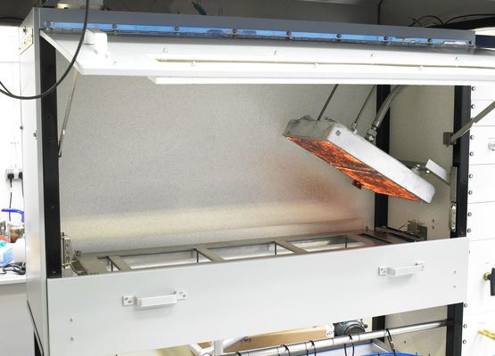 ISO 9239-1 床の放射熱流量火災試験装置